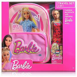 Barbie Doll with Kids Backpack - 13inch/35cm