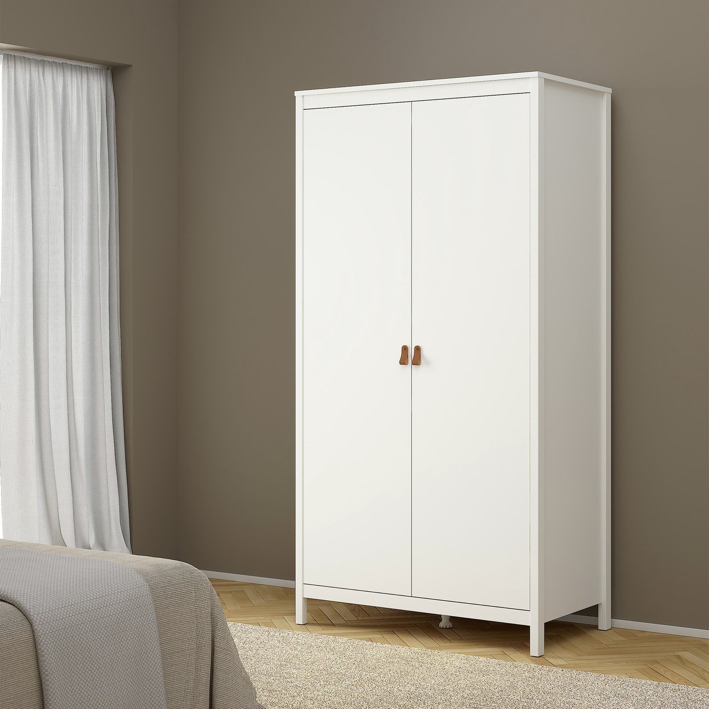 Tvilum Madrid 2 Door Wardrobe - White