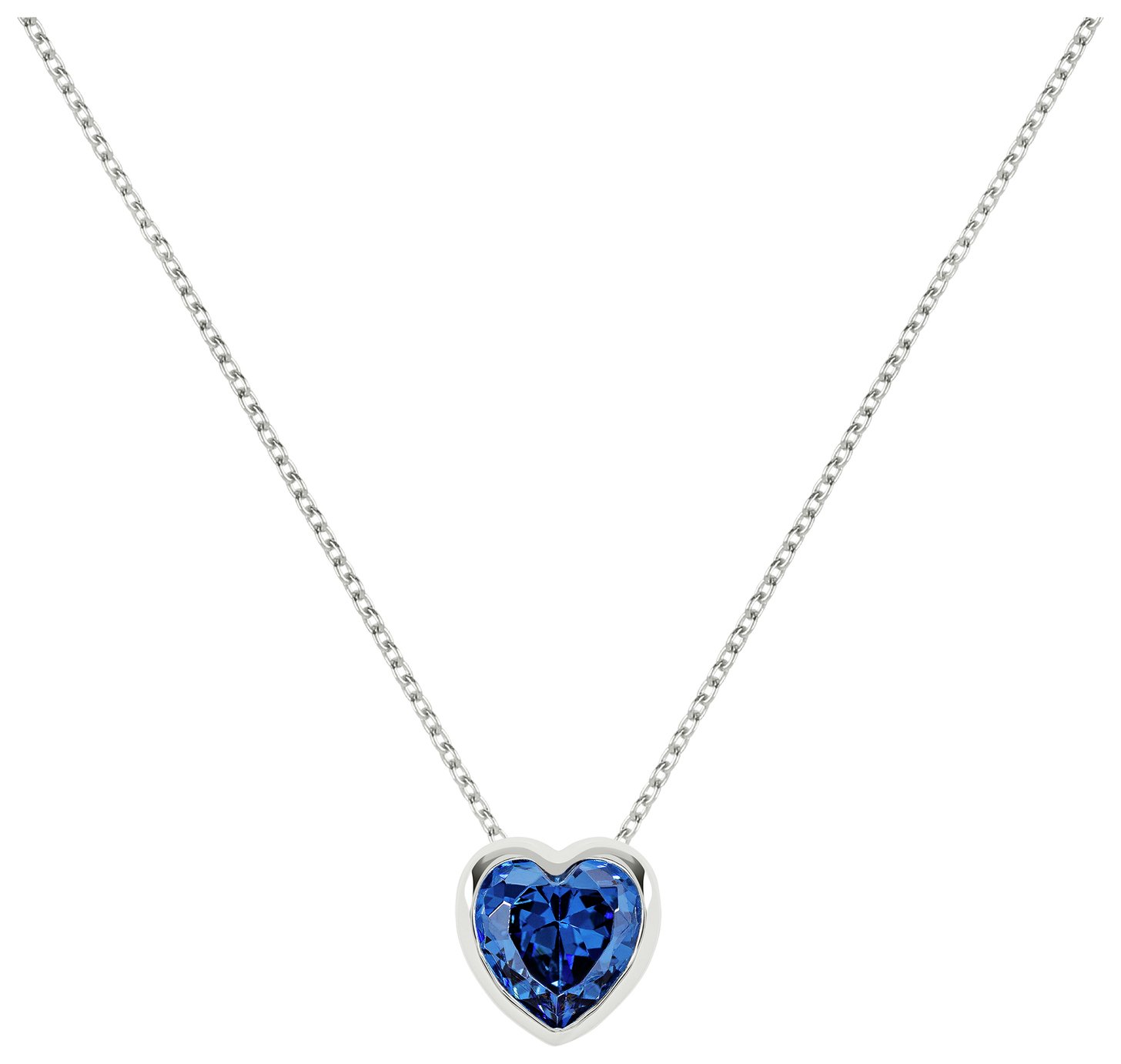 Radley Sterling Silver Blue Heart Stone Necklace