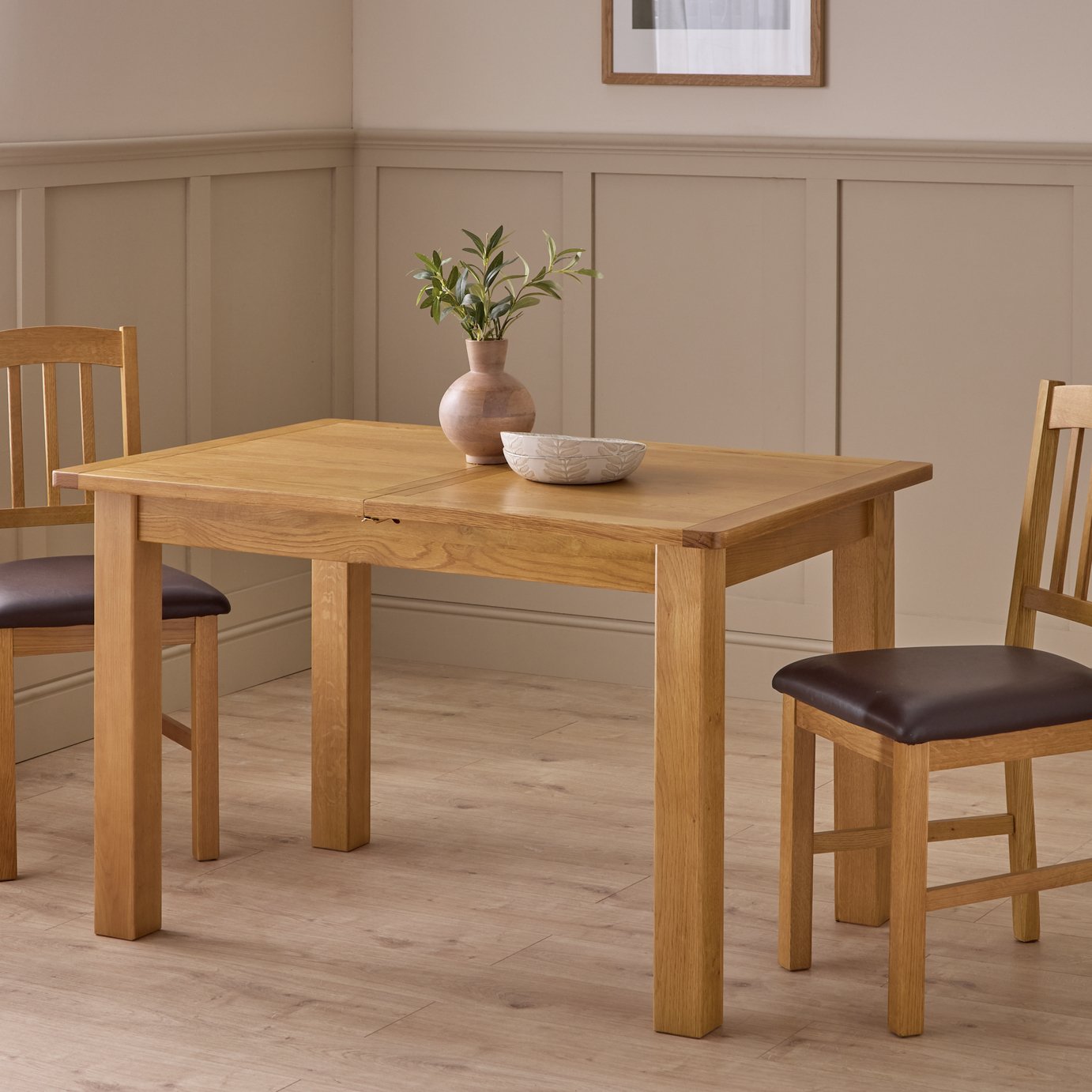 Argos Home Ashwell 6 Seater Oak Dining Table - Natural