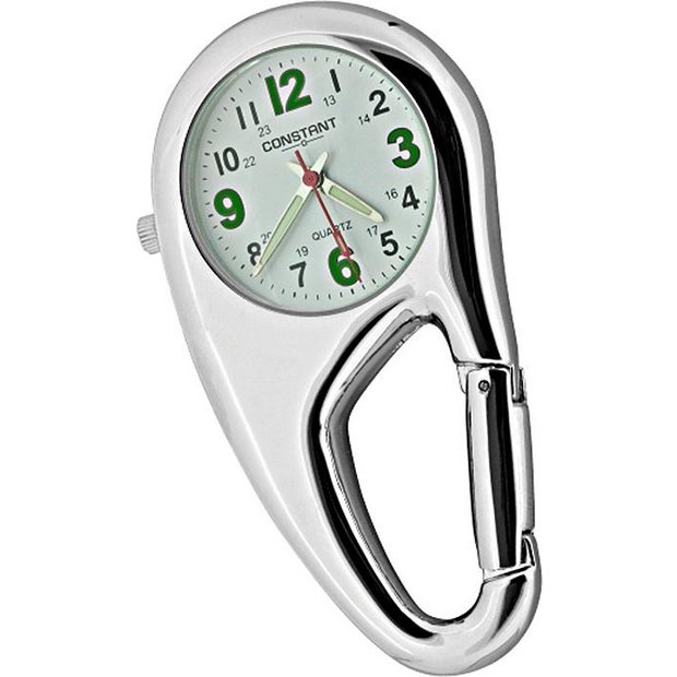 Carabiner clearance fob watch