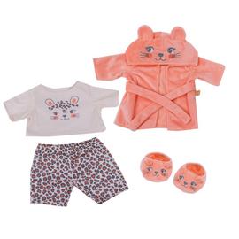 DesignaBear Leopard Pyjamas & Dressing Gown Outfit Set