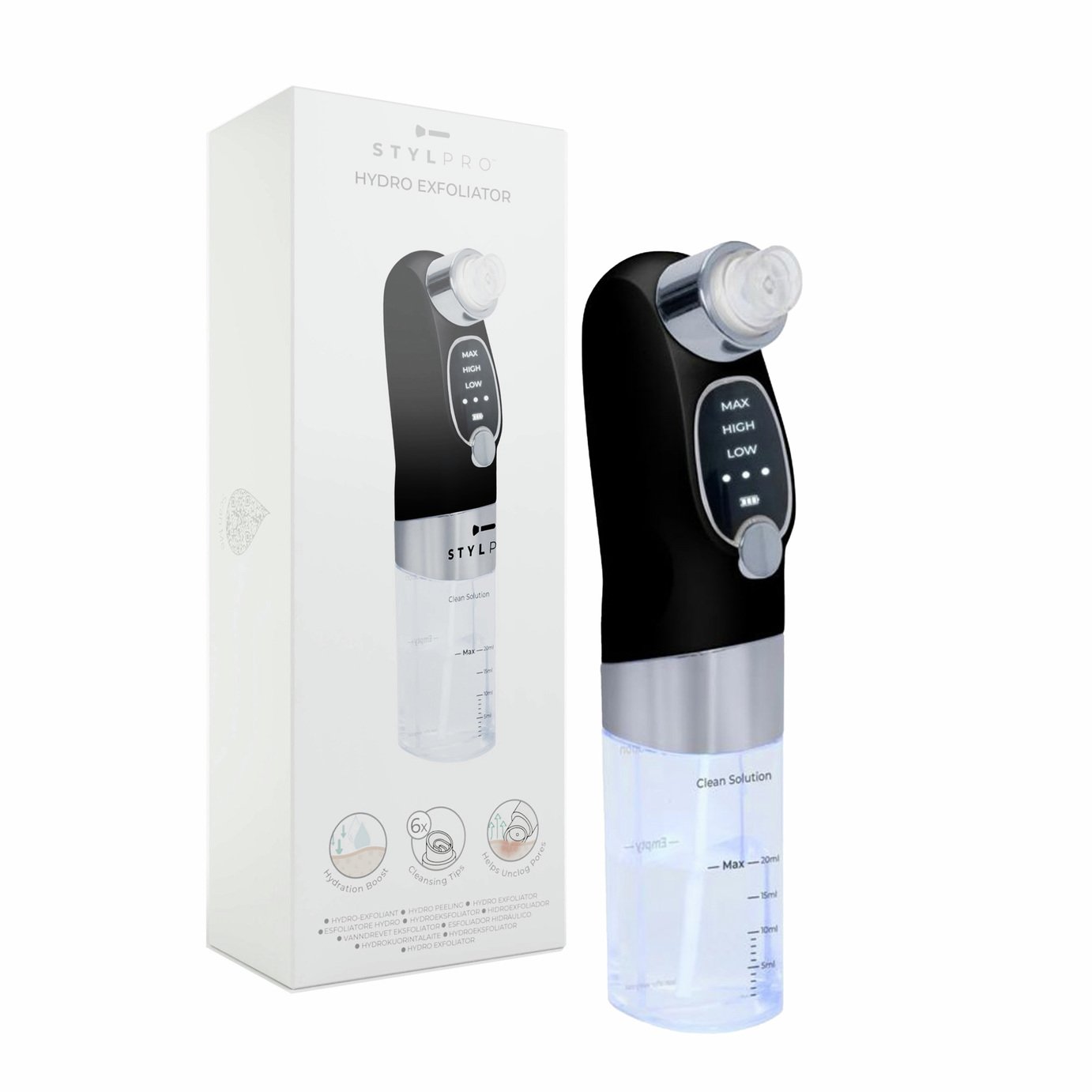 STYLPRO Rechargeable HydroExfoliator Handheld Massager