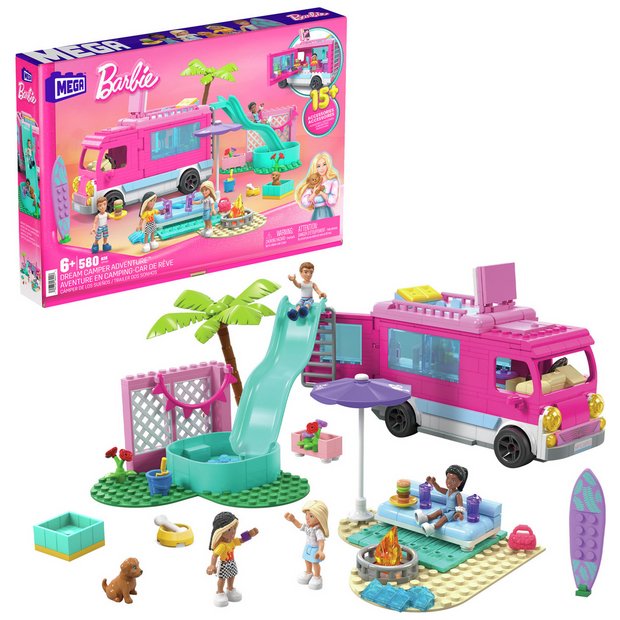 Buy Mega Barbie Building Set Dream Camper Adventure