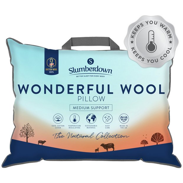 Buy Slumberdown Wonderful Wool Medium Support Pillow Single