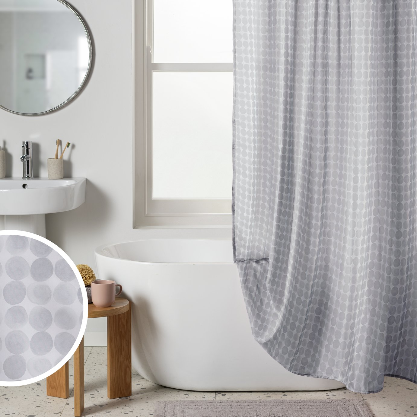 Buy Argos Home Plain Shower Curtain White Shower curtains Argos