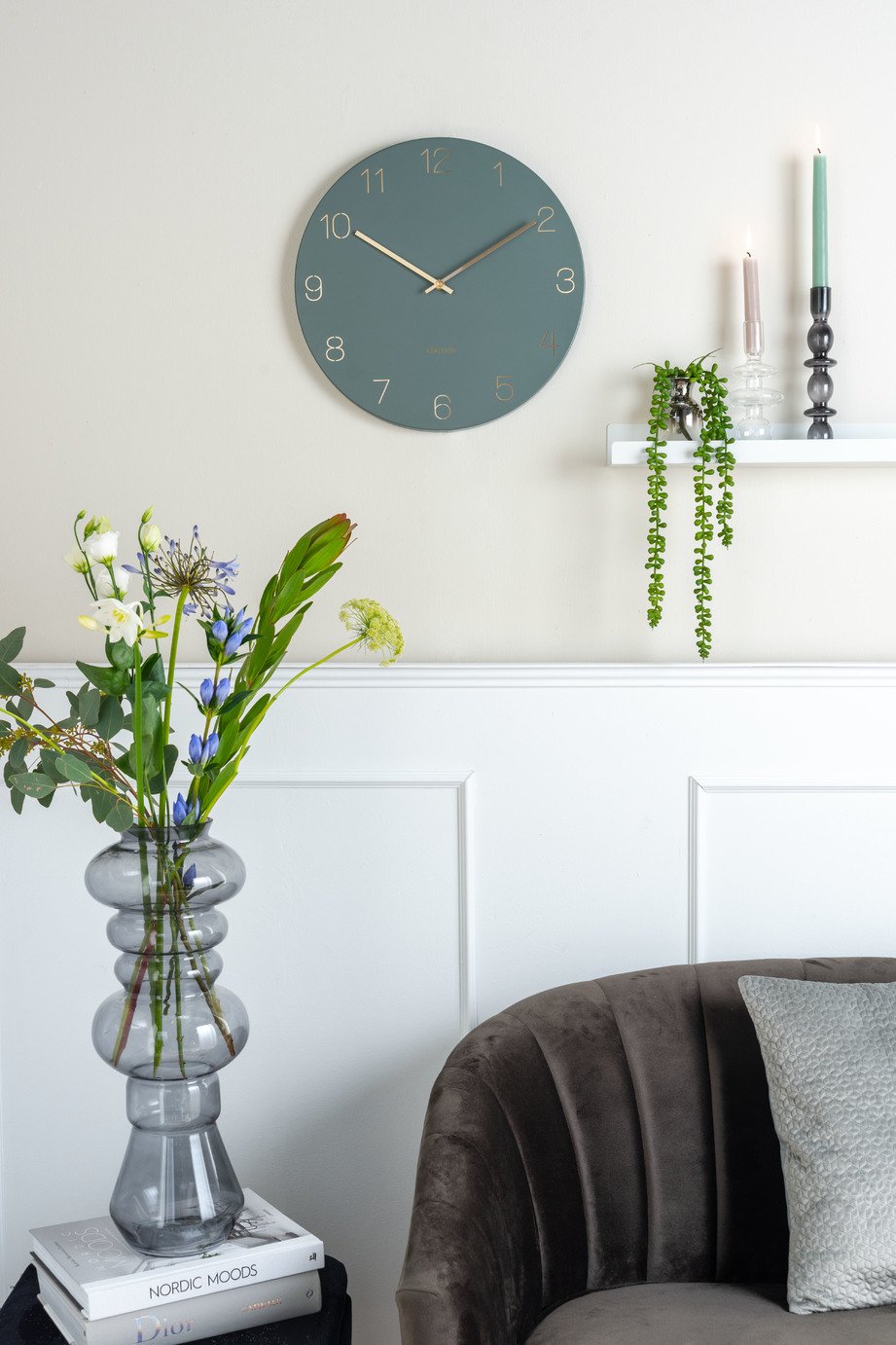 Karlsson Charm Wall Clock - Jungle Green