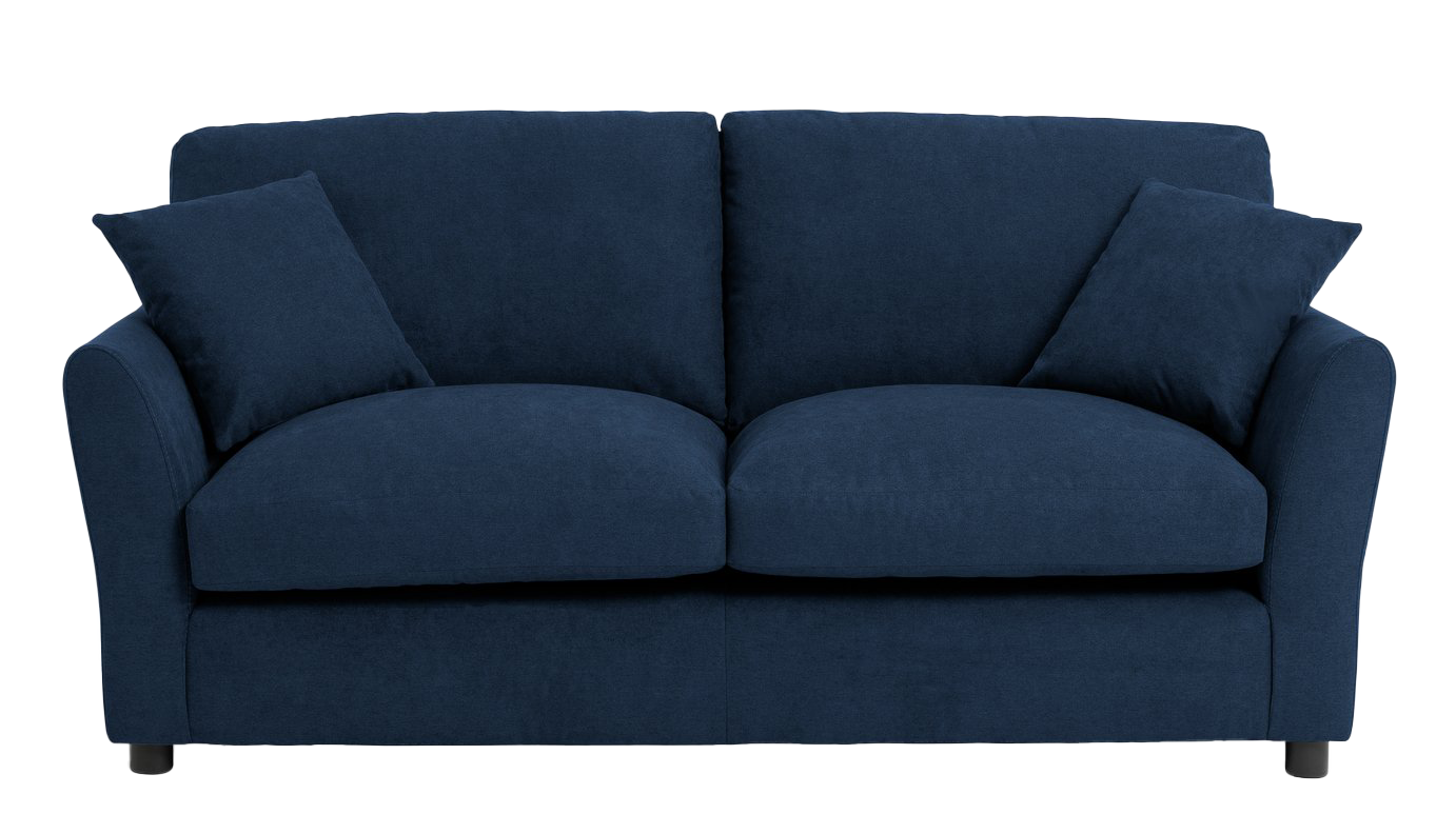 Argos Home Aleeza Fabric 3 Seater Sofa - Navy