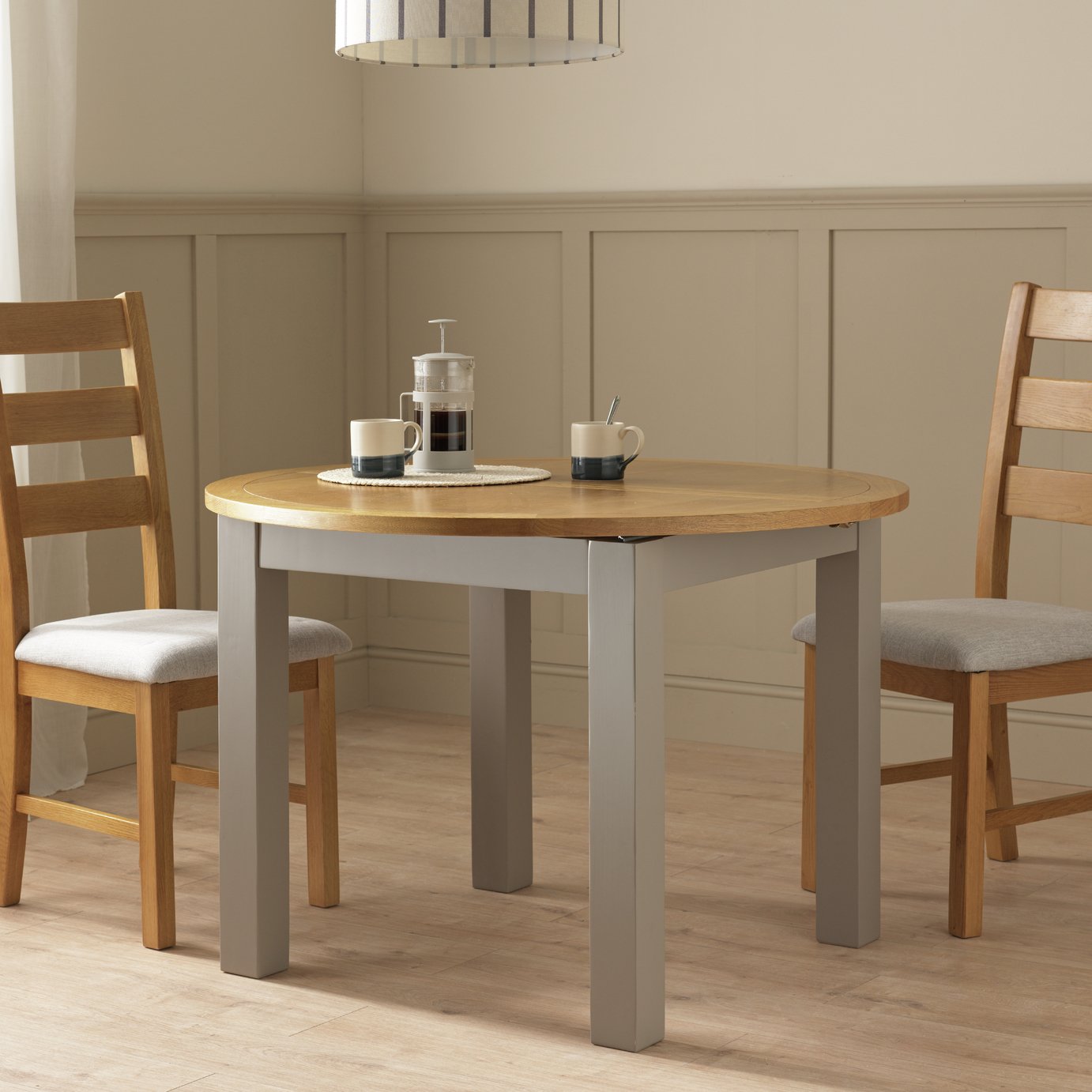 Argos Home Ashwell Extending 4-6 Seater Dining Table - Grey