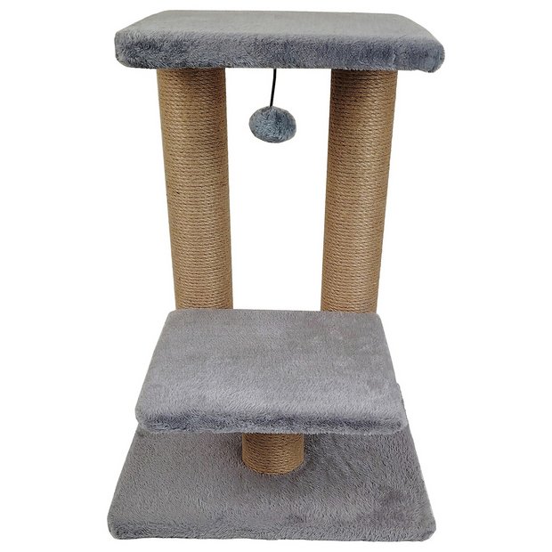 Buy Two Tier Cat Scratching Perch Grey Cat furniture and scratchers Argos