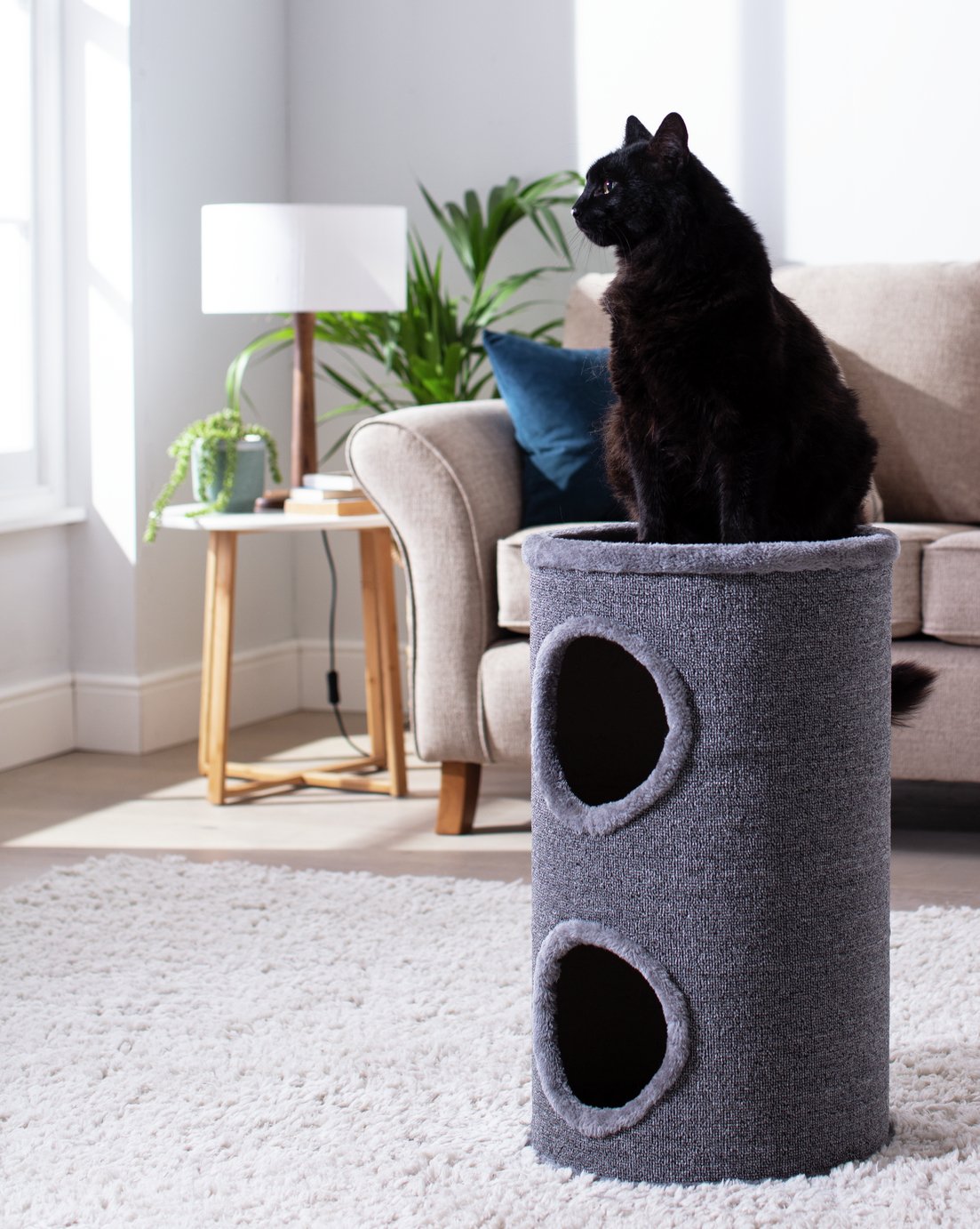 Cat Jumbo Scratcher with Hideouts