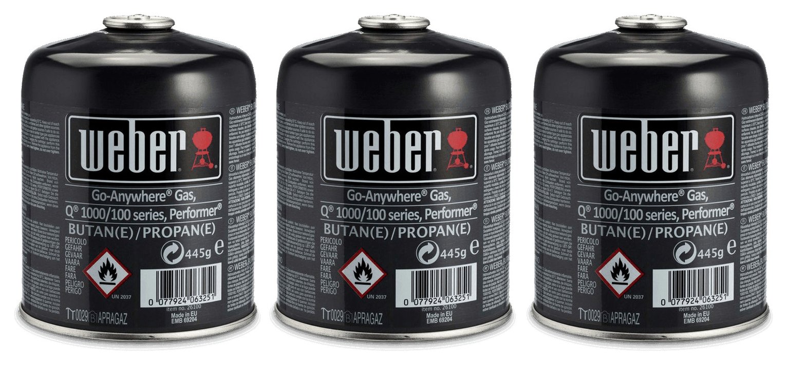 Weber Gas Canister 1.8kg - Pack Of 3