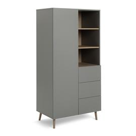 Single wardrobe discount with drawers argos
