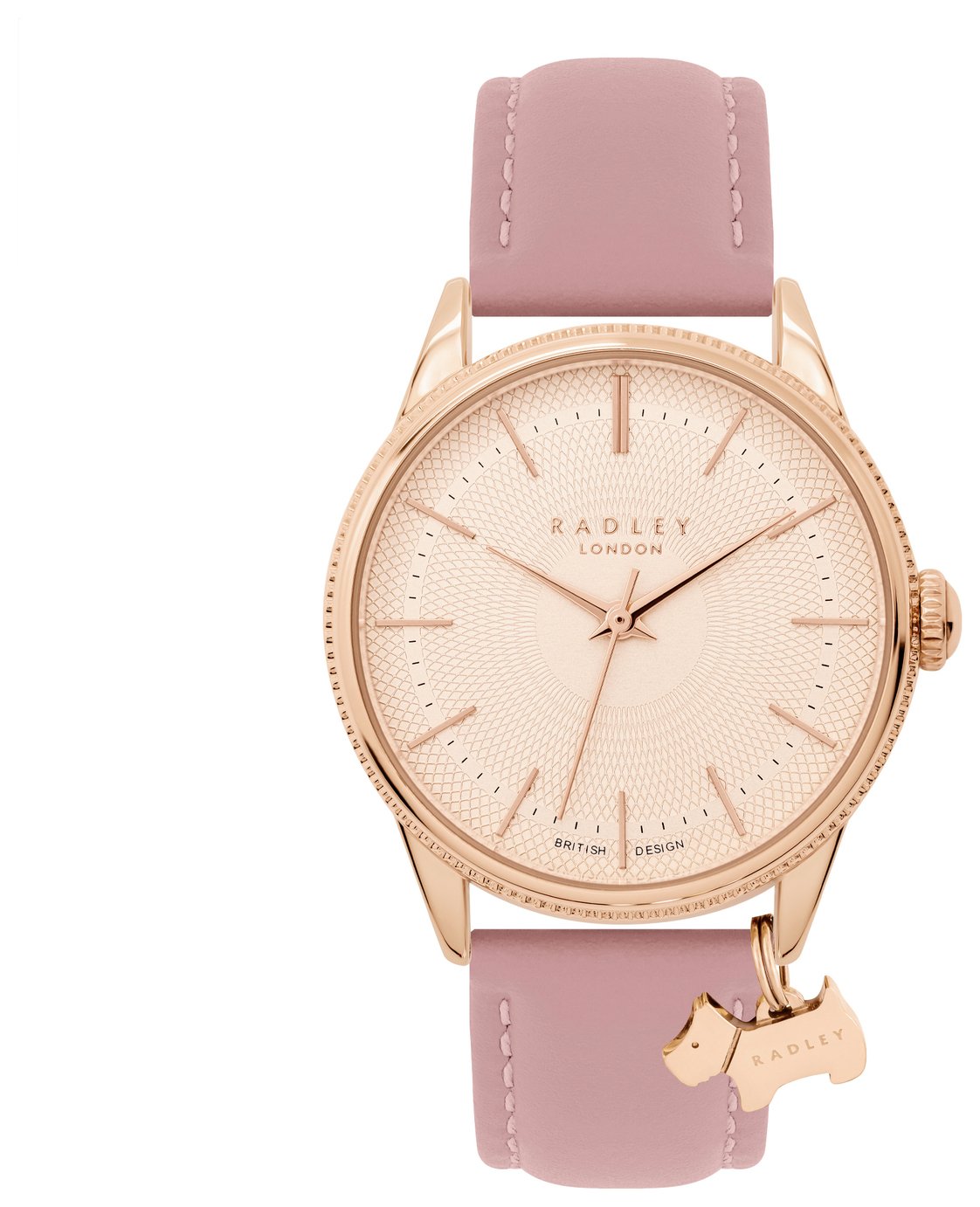 Radley Ladies Vintage Pink Leather Strap Watch