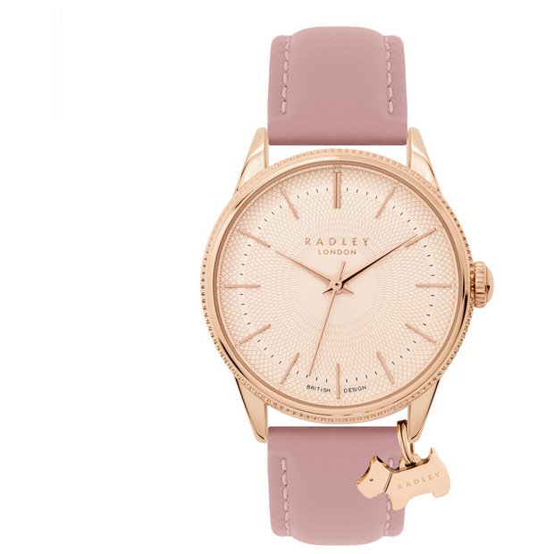 Buy Radley Ladies Vintage Pink Leather Strap Watch Womens