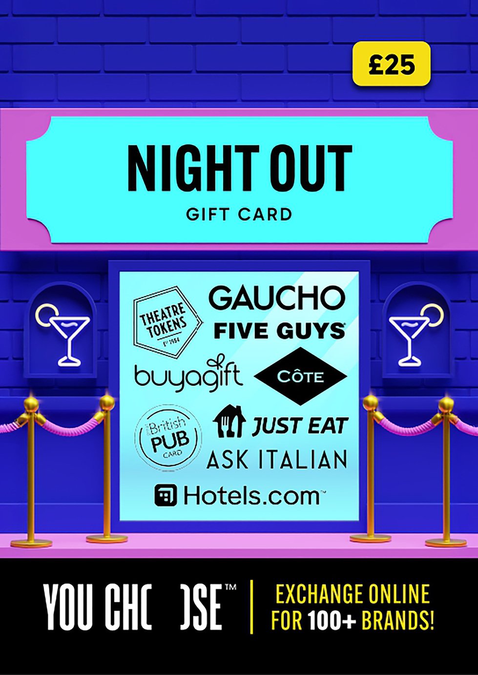 You Choose Night Out GBP Gift Card