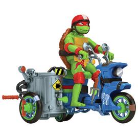 TMNT Raphael's Battle Cycle with Side car and Figure