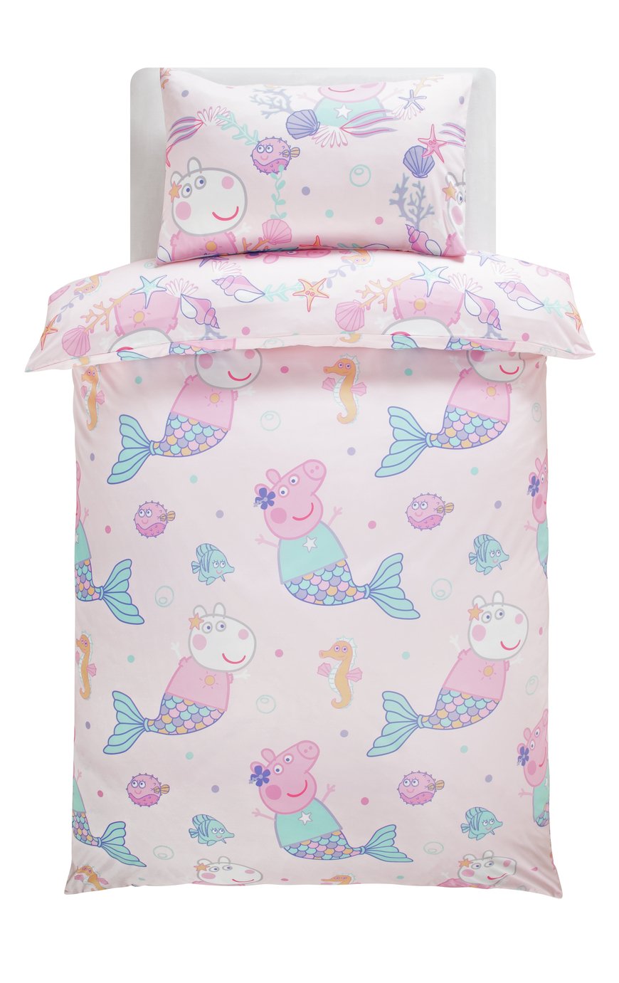 peppa pig cot bed cover