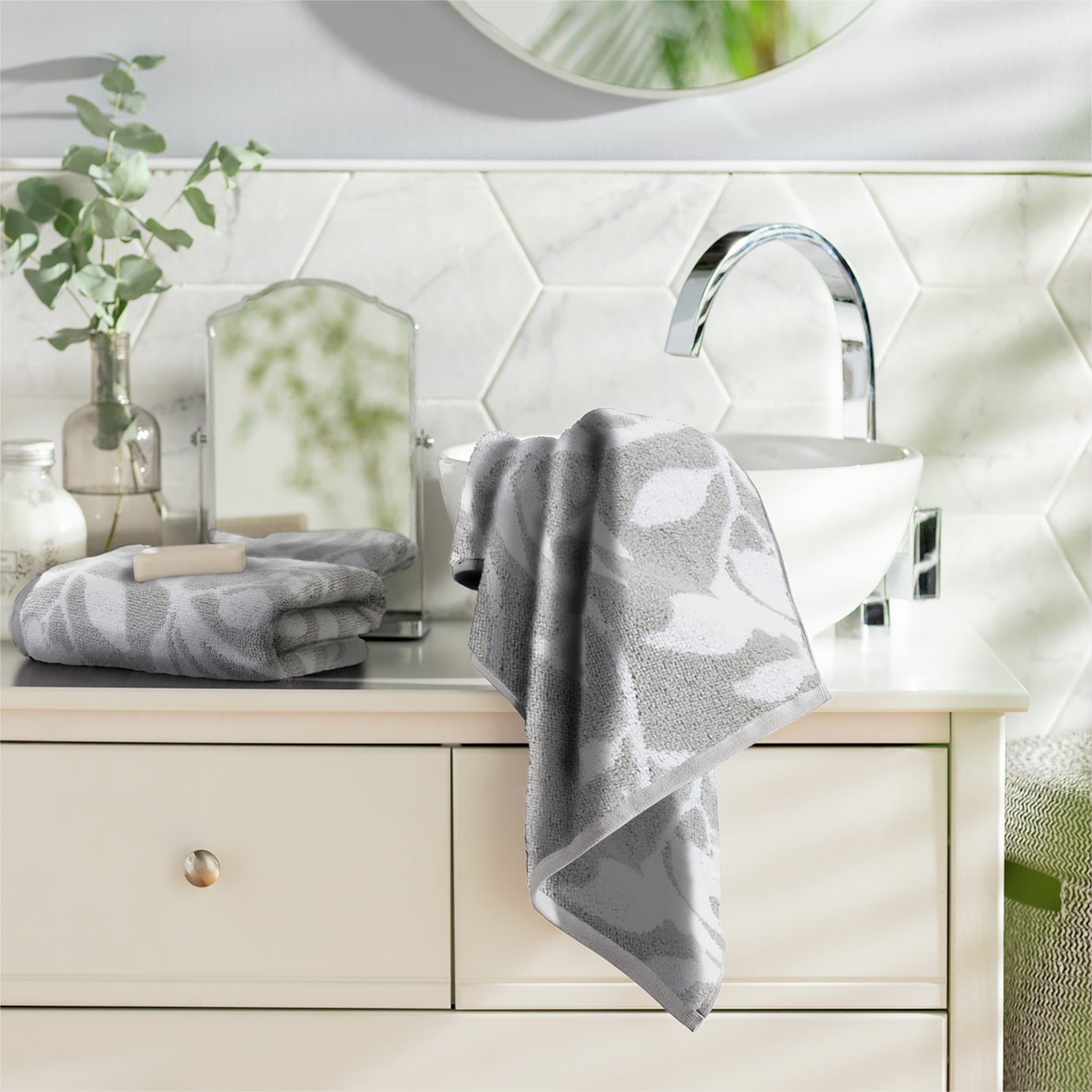 Habitat Romantic Floral 2 Pack Hand Towel