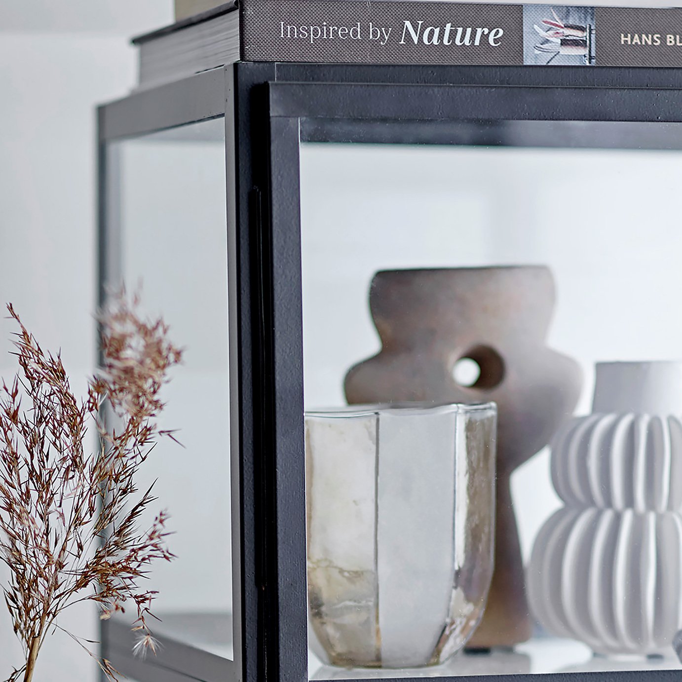 Bloomingville Jalil Glass Votive - White & Gold