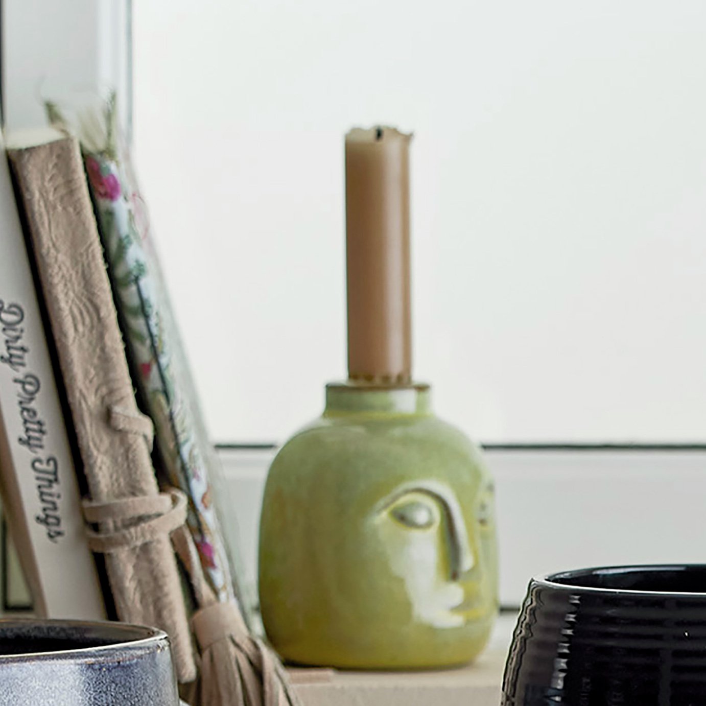 Bloomingville Face Shaped Candle Holder