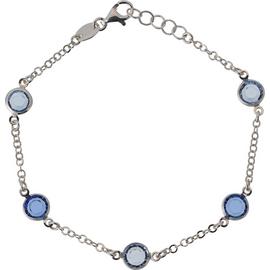 Revere Sterling Silver Blue Crystal Bracelet