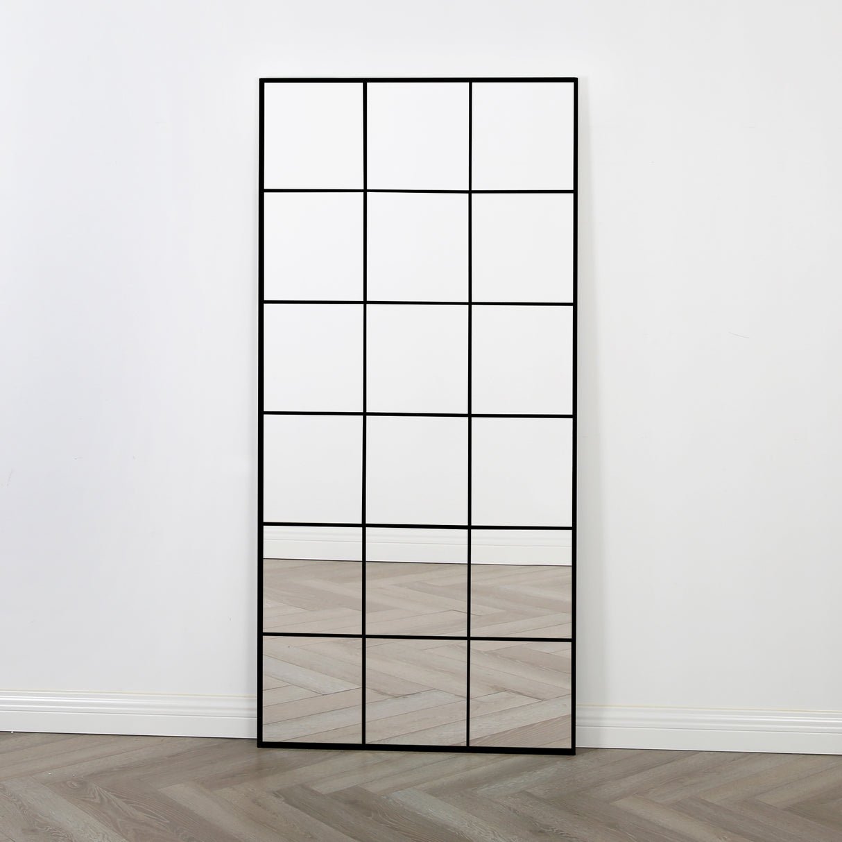 HomeGardenDirect Aion Full Length Framed Mirror 180x90cm - Black