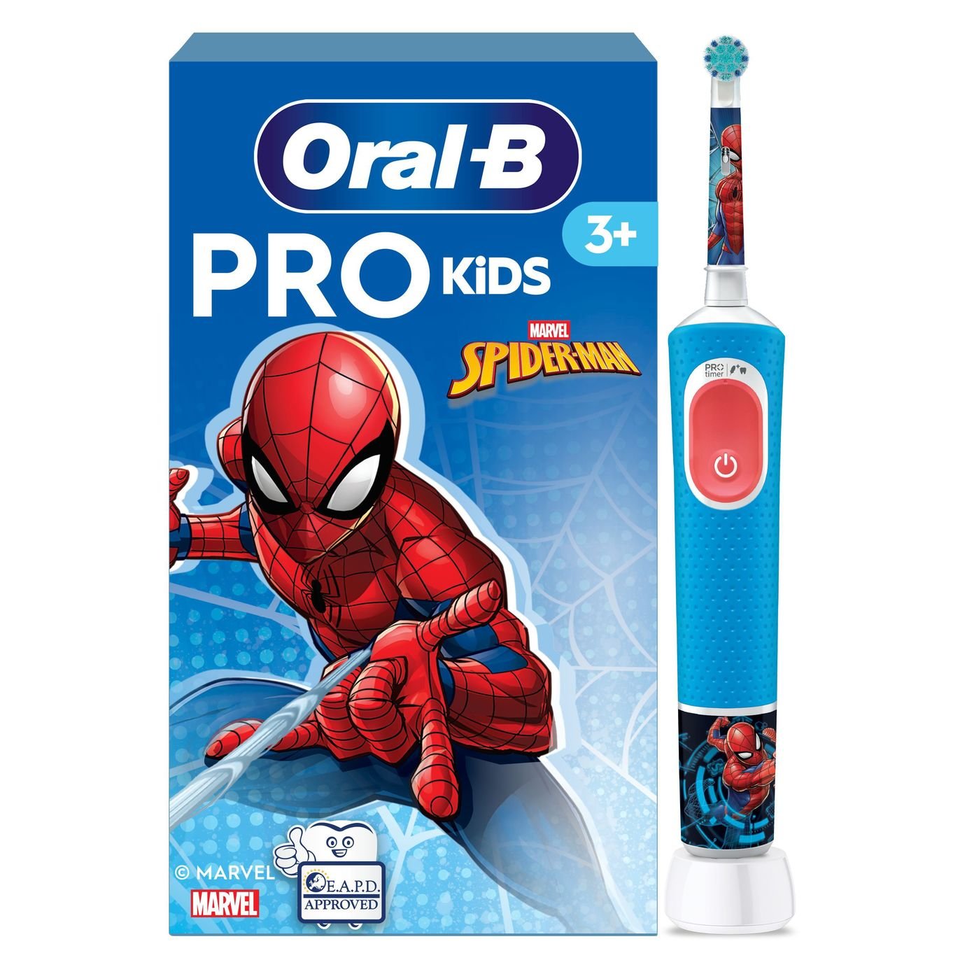 Oral-B Spiderman Kids Electric Toothbrush - Blue