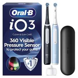 Oral-B iO3 Dual Pack Electric Toothbrush - Black/Blue