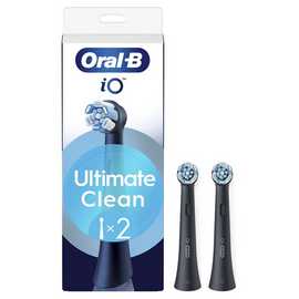 Oral-B iO Ultimate Clean Toothbrush Heads Black – 2 Pack