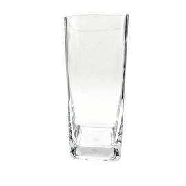 Habitat Medium Round Edge Square Glass Vase - Clear