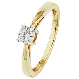 Revere 18ct Gold 0.25ct Diamond Solitaire Ring