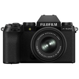 Fujifilm X-S20 Mirrorless Camera with 15-45mm Lens - Black