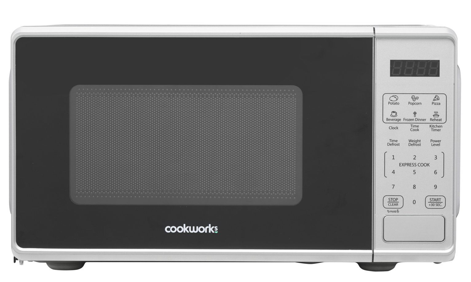 Cookworks 700W Digital Microwave - Silver