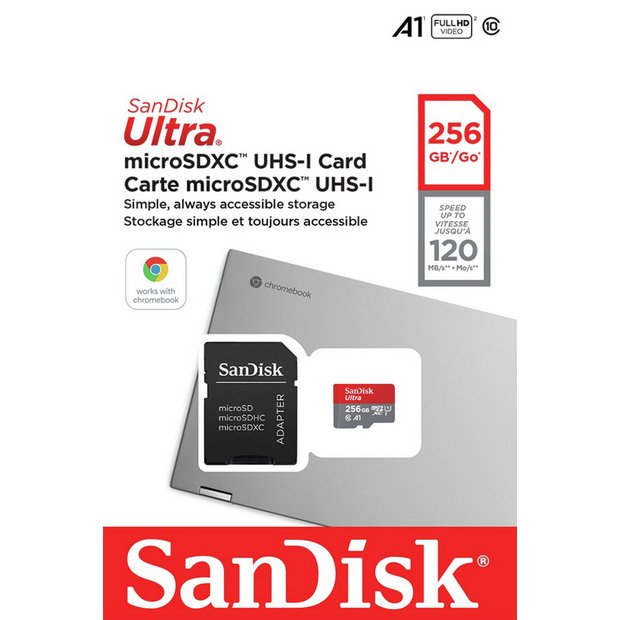 SanDisk MicroSD 256 Go Ultra UHS-I -Classe 10