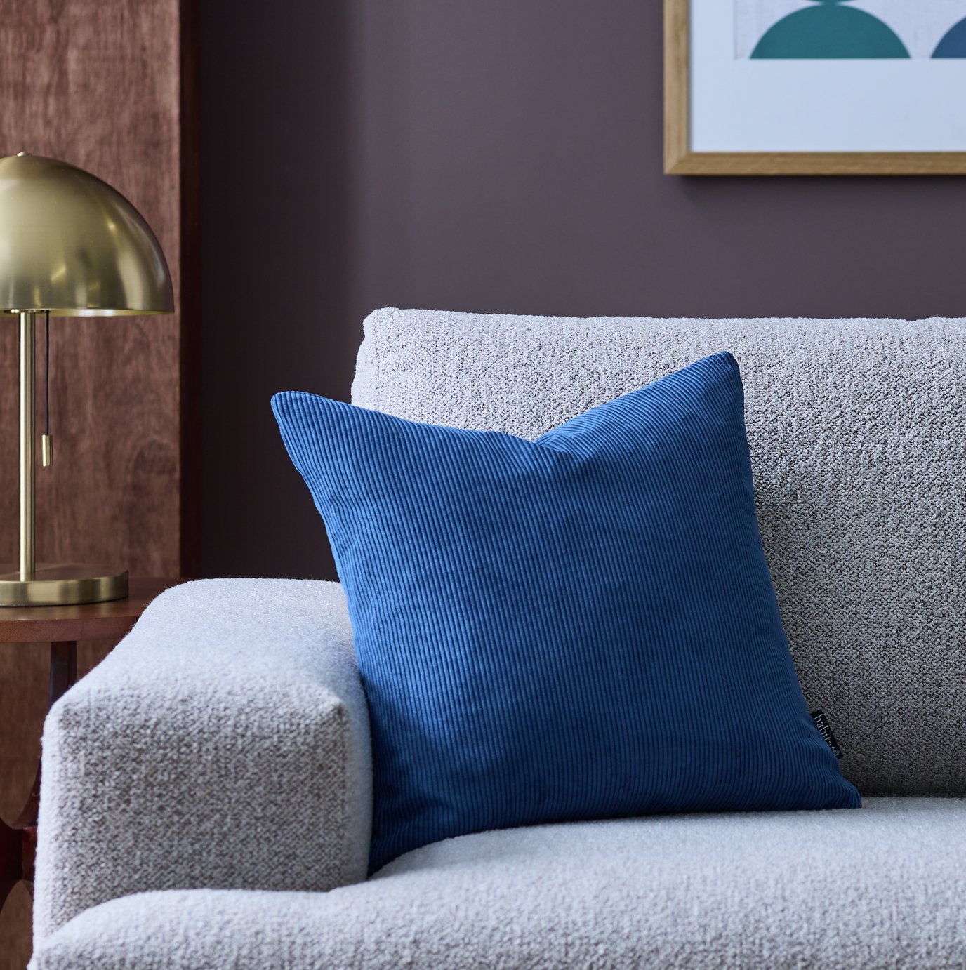 Habitat Cord Cushion Cover - 43x43cm