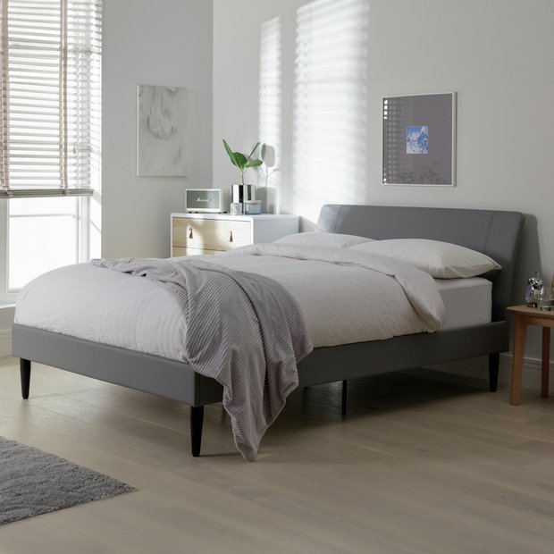 Buy Habitat Mondial Kingsize Bed Frame Grey Bed frames Argos