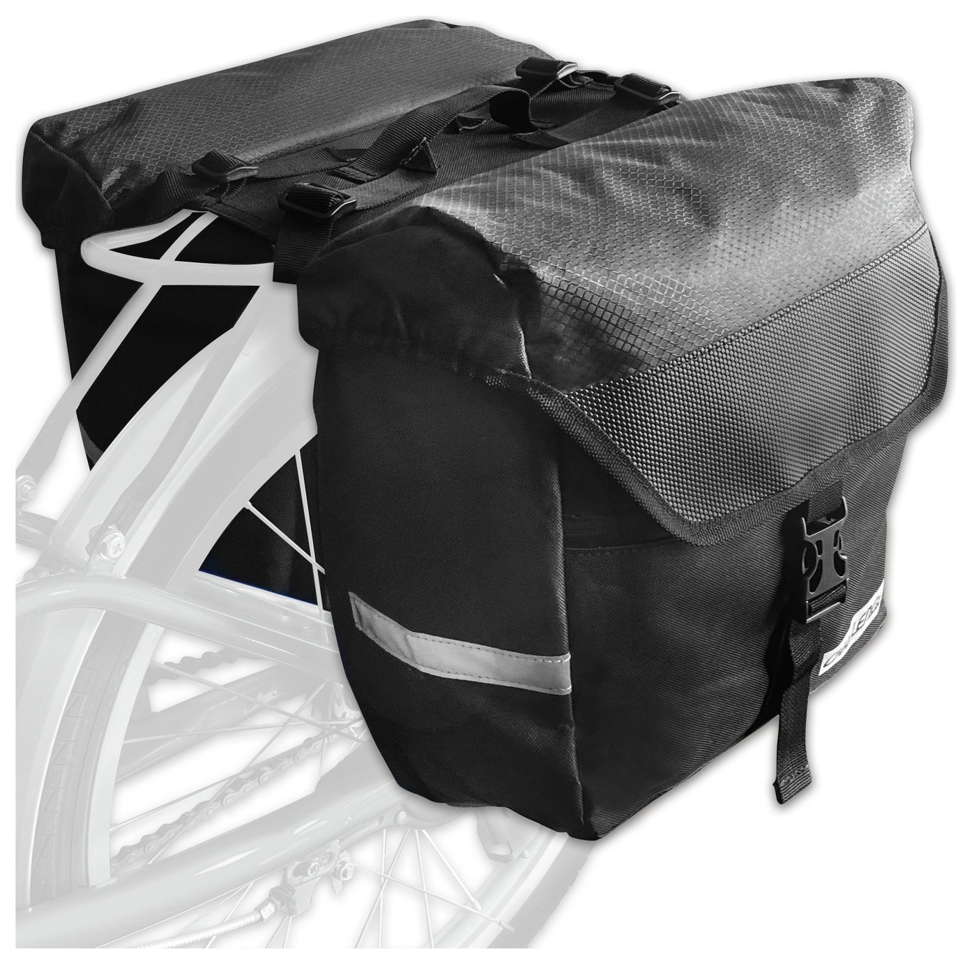 Challenge 21L Capacity Double Pannier Bike Bag