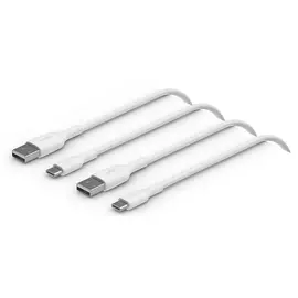 Belkin USB-C to USB-A Two Pack 1m Cables - White