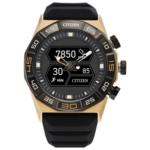 Buy Citizen Gold Colour Bezel Gen 2 Silicone Strap Smart Watch