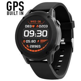 Reflex Active Series 18 Black Built-In GPS Smart Watch