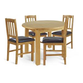 Oak Dining table and chair sets Argos