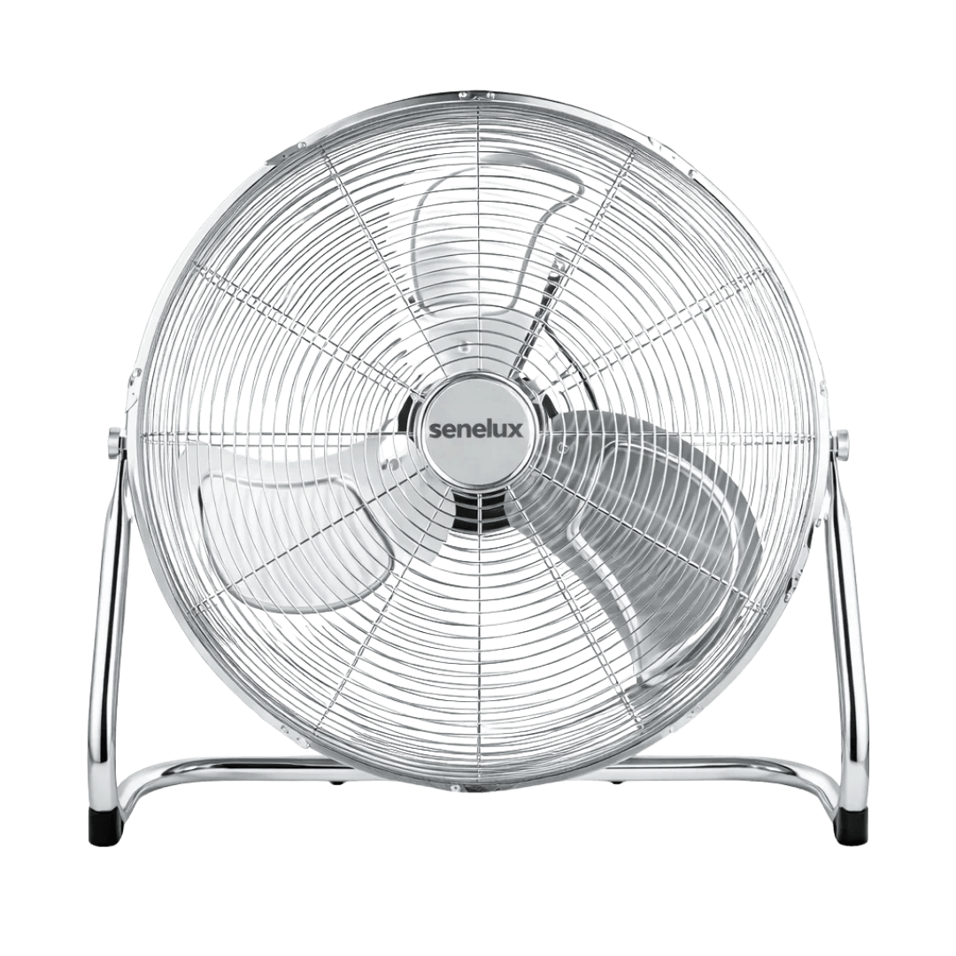 Senelux Chrome 16 Inch Pedestal Fan - Chrome