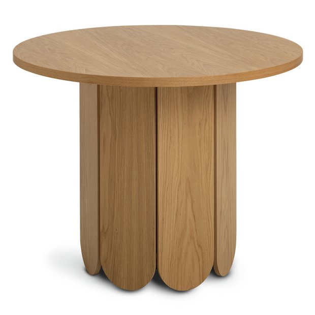 Buy Habitat Flora Wood Veneer Dining Table - Oak | Dining tables | Habitat