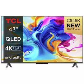 TCL 43 Inch 43C645K Smart 4K Ultra HD HDR QLED Android TV