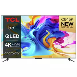 TCL 55 Inch 55C645K Smart 4K Ultra HD HDR QLED Android TV