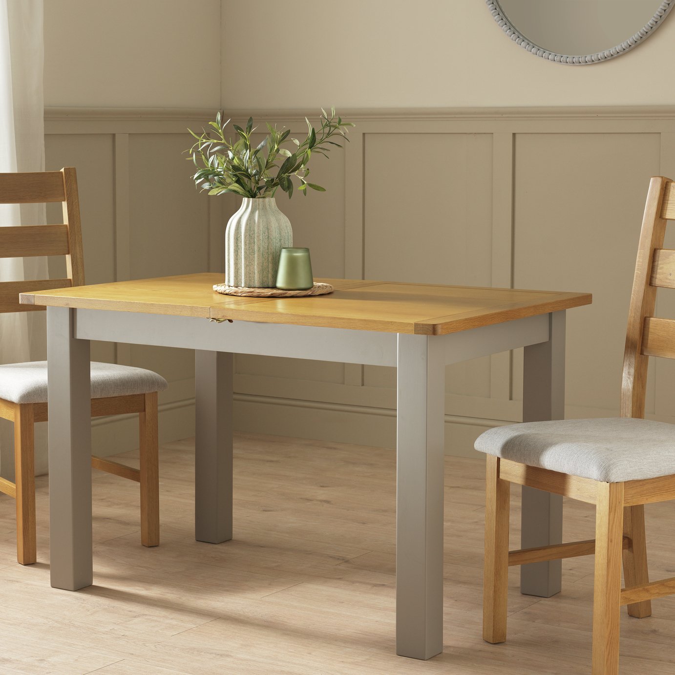 Argos Home Ashwell Extending 4- 6 Seater Dining Table -Grey