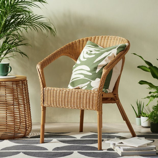 Buy Habitat Abby Rattan Chair Natural Armchairs and chairs Argos