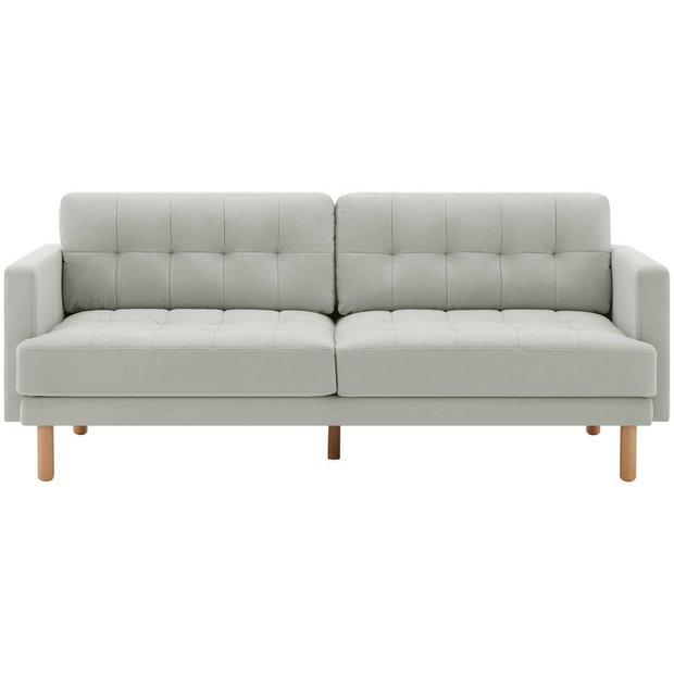 Buy Habitat Newell Fabric 3 Seater Sofa Light Grey Sofas Argos