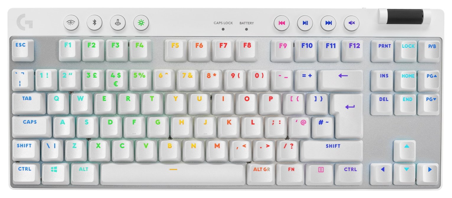 Logitech PRO X TKL Wireless Gaming Keyboard - White